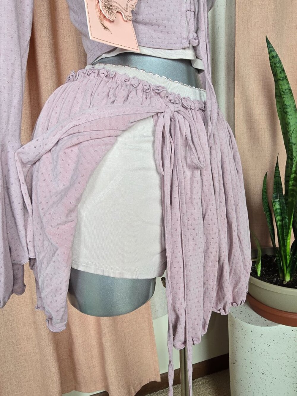 Lacemade Miss Taro Set, Cami, Pointenelle Corset Bellsleeve Top & Skort - Picture 8 of 11
